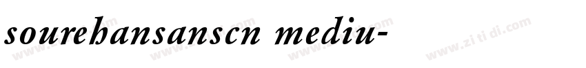 sourehansanscn mediu字体转换